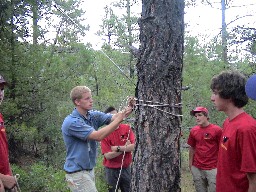 Ranger Training: Tying off the bear bags